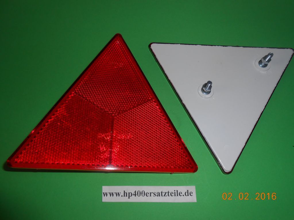 Reflektor Dreieck wie Original HP400, HP401, HP300 - hp400ersatzteile